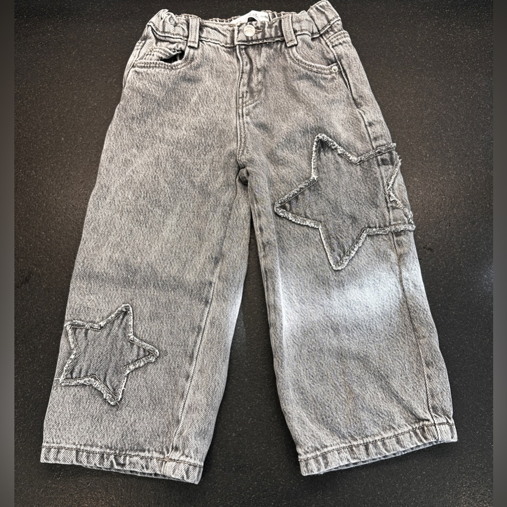 Zara Kids Gray Star Jeans